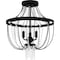Quoizel Adelaide Semi Flush 3 Lights Matte Black ADL1716MBK - alternate 2